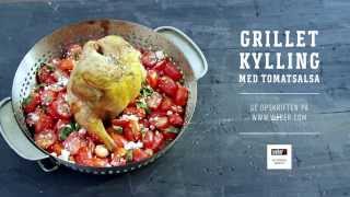 Grillet kylling med tomatsalsa på GBS® Webers Grillopskrifter [upl. by Donni]