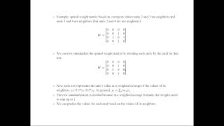 Spatial Econometrics [upl. by Htebazil]