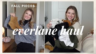 Everlane Haul  Fall 2022 Pieces  Sweaters Denim Boots Knits [upl. by Eniawed686]