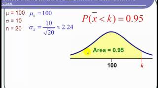 Using the Central Limit Theorem to Find a Percentile [upl. by Mintun]