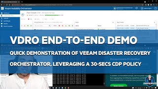 EN Veeam Veeam Disaster Recovery Orchestrator endtoend demo [upl. by Lunseth]