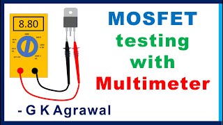 How to test MOSFET transistor using multimeter [upl. by Nyar]