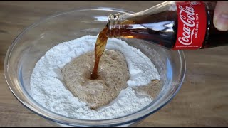 💯 only COCA COLA and flour😱 just mix it up❗😋 crazy recipe😍 [upl. by Miltie]