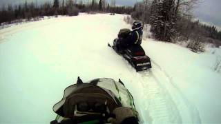 99 arctic cat 700 amp 99 Polaris rmk 700 part1 [upl. by Annalee718]