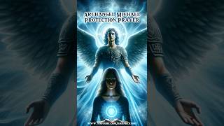 Archangel Michael Powerful Protection Prayer 💙 archangelmichael shorts protection [upl. by Epoillac]