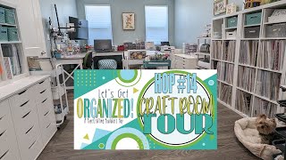 Craft Room Tour  Lets Get Organized  Hop 14  June 2023 [upl. by Bueschel480]