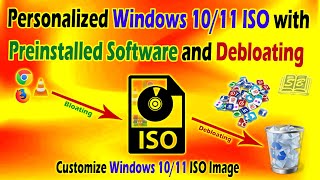 How to create a Personalized Windows 1011 ISO with Preinstalled Software  Debloat windows 11 [upl. by Icart]