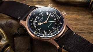 The Definitive Heritage Dive Watch from Longines Now in Bronze  Legend Diver Bronze Green Dial [upl. by Tull]