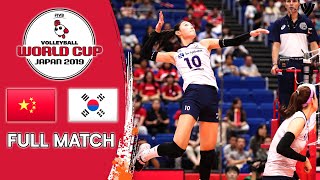 China 🆚 Korea  Full Match  Women’s Volleyball World Cup 2019 [upl. by Einohpets]