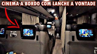 VIAGEM DE ÔNIBUS DOIS ANDARES G8 NO INCRÍVEL CABINE CAMA DA BRASIL SUL  Curitiba a Joinville [upl. by Gilman]