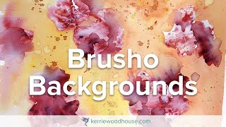 Brusho Backgrounds  Easy Techniques for Watercolour Backgrounds [upl. by Ramor]