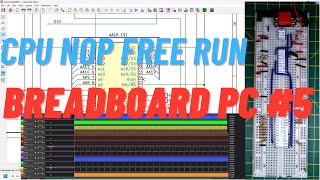 Breadboard 8088 PC CPU NOP Free run 5 [upl. by Terle880]