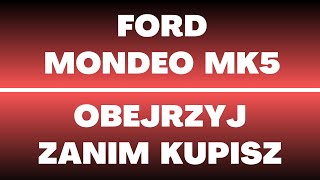 Ford Mondeo MK5 2014 – 2022  cena silniki napęd skrzynia biegów opinie wady zalety [upl. by Garrik]