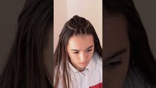 Tutorial for easy cornrow hairstyle 😍 [upl. by Ardnuhsor313]