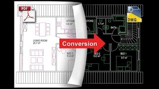 03 Comment importer une structure en pdf à AutoCad [upl. by Tjon]