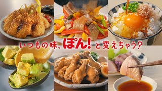 味ぽん「ぽん！と変えちゃう？」篇 CM【ミツカン公式】 [upl. by Nytram747]