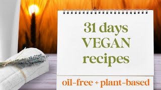 1 month Vegan Recipes Plant Based No Sugar for January 2024 [upl. by Atikel]