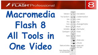 Macromedia Flash 8 Tools  Macromedia Flash 8 Tutorial in hindi  Compedu Knowledge [upl. by Sayce590]