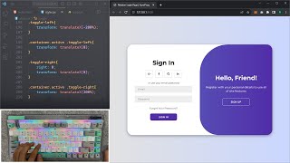 ASMR Programming  Animated Login Page  No Talking [upl. by Burkle845]