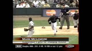 Tampa Bay Devil Rays vs Seattle Mariners May 20 2000 quotEsteban Yan Makes Mark McLemore Dancequot [upl. by Halas]