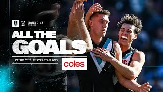 Coles Goals R17 Goals rain at Adelaide Oval [upl. by Ziul]