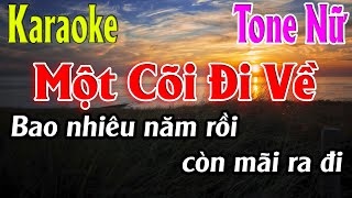 Một Cõi Đi Về Karaoke Tone Nữ Karaoke Lâm Organ  Beat Mới [upl. by Ruggiero]