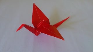 Cara Membuat Origami Burung Bangau  Origami Burung  Origami Binatang [upl. by Yenruoj]