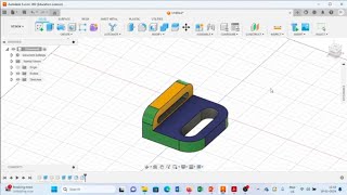 Fusion 360 Practice Exercise 23 a Extrude Command and Slot Command fillet Command with Example [upl. by Wirth]