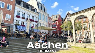 Aachen City Walk 4K 60fps  From Aachen Cathedral to Pont Gate [upl. by Akerahs]