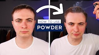 How To Use Hair Powder Men  Hair Powder Tutorial [upl. by Assirehs]