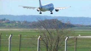 A300600R Tunis Air TSIPA landing 36L at Lyon St Exupéry [upl. by Ennayar795]