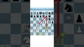 Halloween Gambit 🎃 Best chess opening for beginners shorts chess gambit [upl. by Eenrahc848]