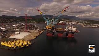 Saipem 7000  Hywind Scotland Mating Operations  Saipem [upl. by Robby]