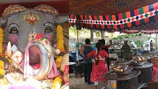 మా వూరి వినాయకుడి మహా అన్నదానం  Telugu vlogs Ganesh annadanam Telugu tastes Village thoughts [upl. by Ormand35]