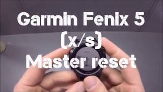 Garmin Fenix 5 master reset [upl. by Novled]