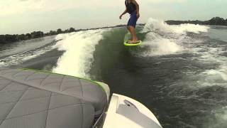 2013 Mastercraft X25 wake surfing GO PRO Hero 3 [upl. by Gnod275]