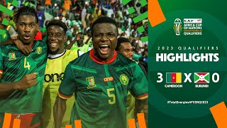 Cameroon 🆚 Burundi  Highlights  TotalEnergiesAFCONQ2023  MD6 Group C [upl. by Alyworth]