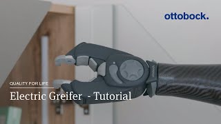 Electric Greifer  Tutorial different functions  Ottobock [upl. by Fanchon]