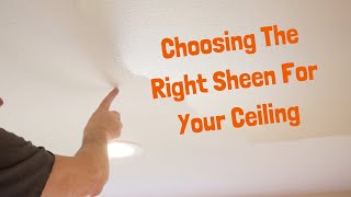 Choosing the Right Sheen for Your Ceilings [upl. by Joice938]