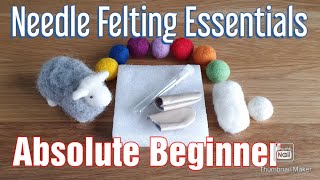 Needle Felting For Beginners Tutorial  Let Me Guide You Into The Wonderful World Of Felting [upl. by Elleval]