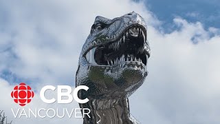 Penticton BC’s latest attraction is a giant TRex [upl. by Konyn]