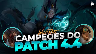 CONHEÇA OS 3 NOVOS CAMPEÕES DO PATCH 44  Wild Rift [upl. by Dranoel118]