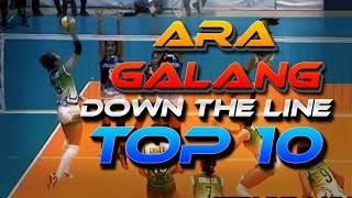 ARA GALANG Highlights  TOP 10 DOWN the LINE SPIKES HD [upl. by Juback]