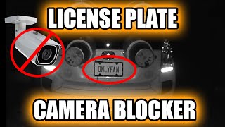 Infrared Camera Blocking License Plate Frame  Tutorial  How To [upl. by Washburn]