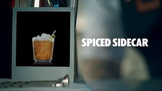 SPICED SIDECAR DRINK RECIPE  HOW TO MIX [upl. by Anera]