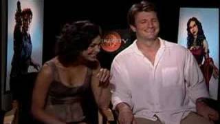 Nathan Fillion and Morena Baccarin interview for Serenity [upl. by Yvel]