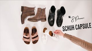 Die HerbstWinter Schuhe in meiner Capsule Wardrobe Boots Sneakers Hausschuhe [upl. by Chilt]