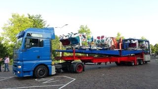 Kermis Hoorn 2014 Transport en opbouw Deel 1 [upl. by Marve21]