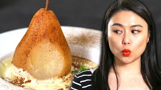 EASY Sous Vide Dessert  Spiced Poached Pear with Creme Anglaise [upl. by Perle]