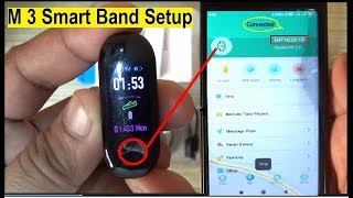 M3 Smart Band  How To Connect M3 Smart Band With Mobile  M3 Smart Band Time and Date Setting  Fix [upl. by Elak]